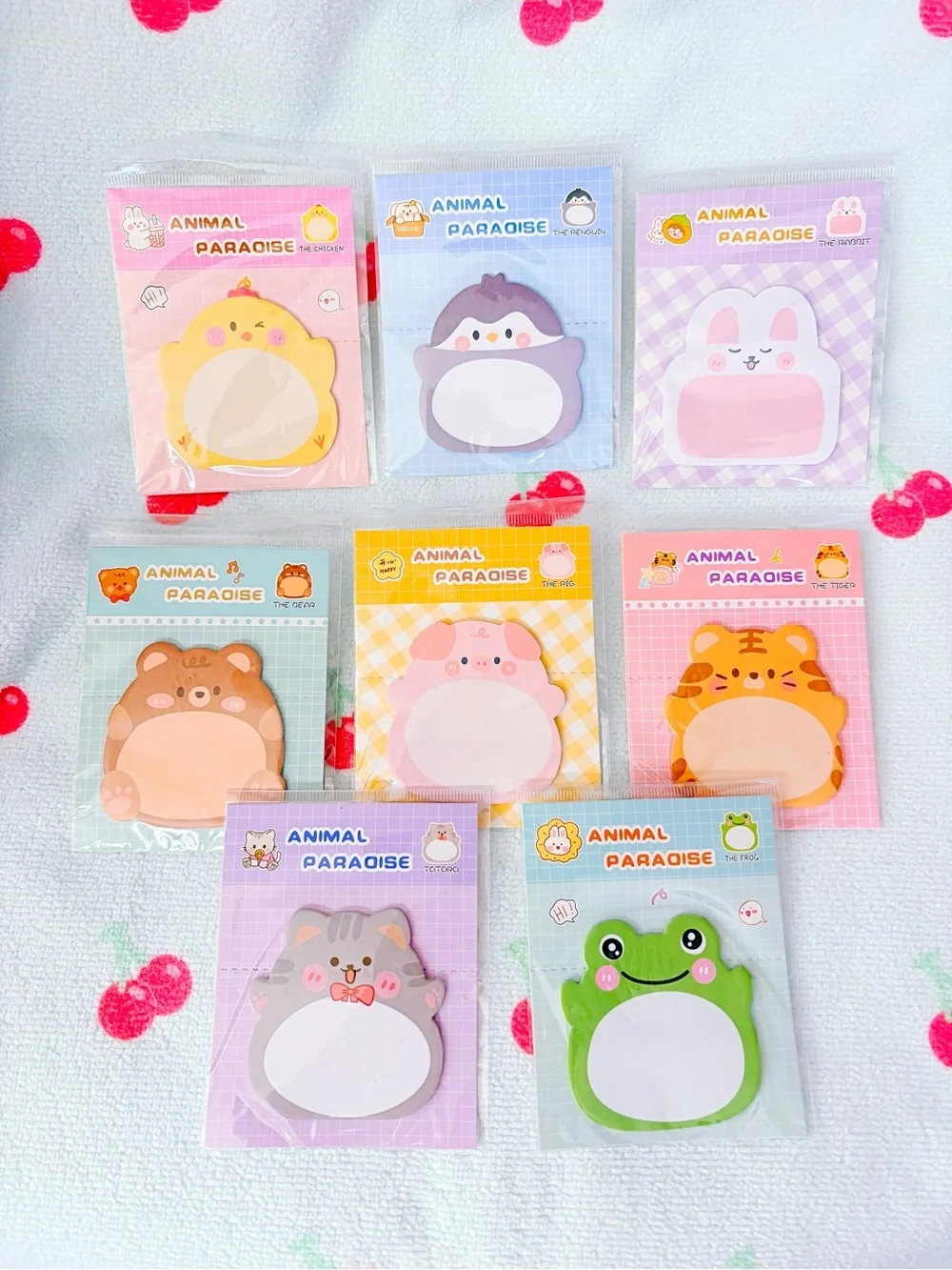 Animal Sticky Notes Bundle - 160 Sheets 🐰💕